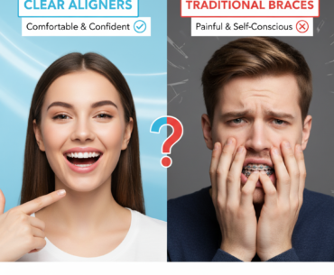 clear aligners vs traditional braces . best dental clinic in palakkad
