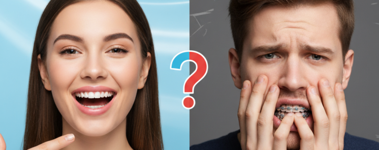 clear aligners vs traditional braces . best dental clinic in palakkad